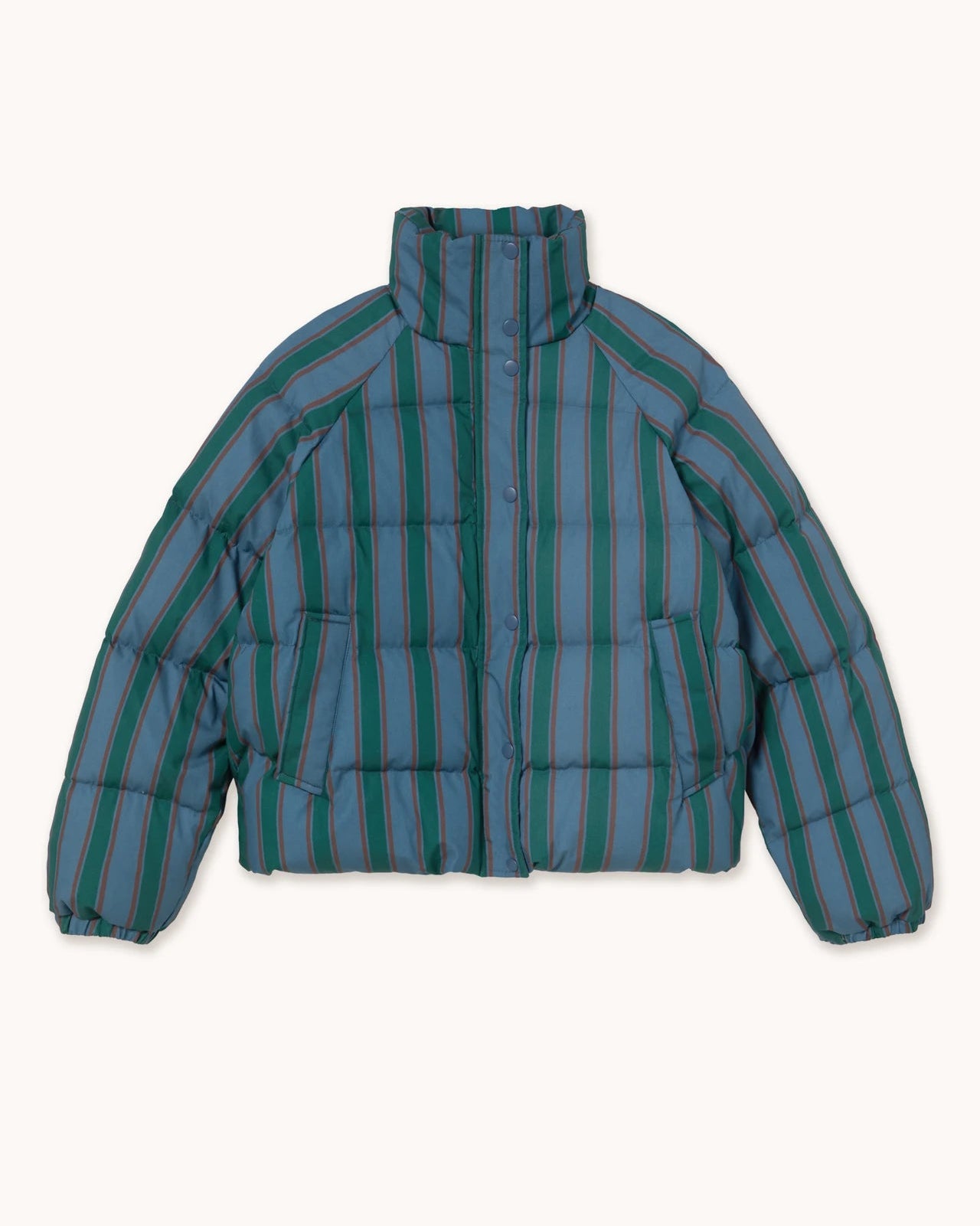 The Tiny Big Sister Striped Short Jacket Stone Jassen