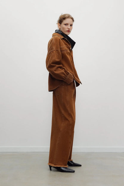 The New Society Extra Wide Trouser Hazel